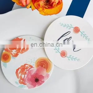 "In Bloom" Botanical Paper Coaster Wedding Coasters thumbnail-1