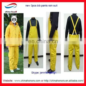 New 3pcs Bib Pants Rain Suit thumbnail-1