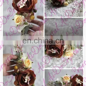 Aidocrystal Hair Accessories Craft Flower,fashion Hair Clip Accessories,floral Tiaras thumbnail-3