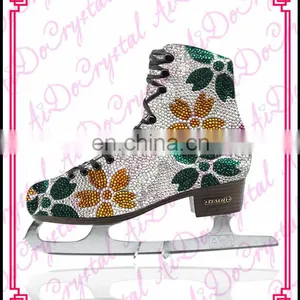 Aidocrystal Exclusive Design Crystal Covered Ice Dancing Shoes,ice Skating Shoes thumbnail-6