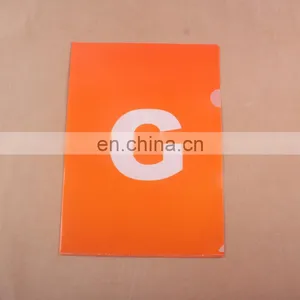 Low Price Good Quality PP A4 Size L-shape Plastic File Folder thumbnail-2
