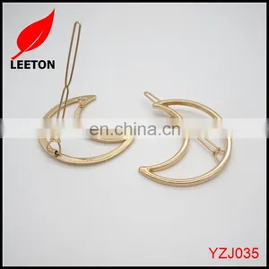 Factory Supply Popular Fashion Metal Moon Hair Clip for Girls thumbnail-4