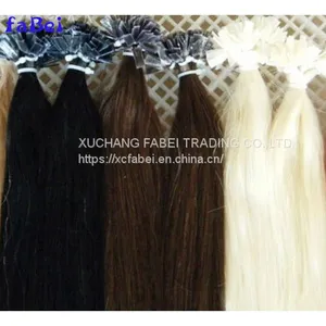 Natural Pre-Bonded Keratin Remy Nail Hair U-Tip Human Hair Extension thumbnail-1
