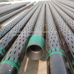 Used Seamless Slotted Pipe for Sale Perforated Metal Mesh Pipe thumbnail-1