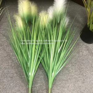 Plastic as Material Single Artificial Onion Grass for Decoration thumbnail-1
