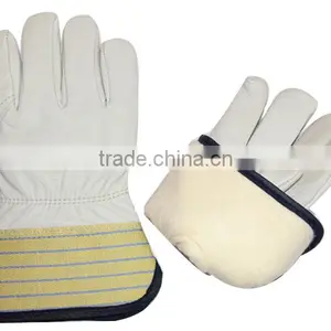 Blue Cow Split Leather Glove, Full Palm thumbnail-1