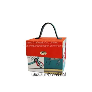 Creative Gift Box Candy Box Wedding Double Deck Companion Gift Box Portable Box Suitcase Suitcase Set With Handle thumbnail-2