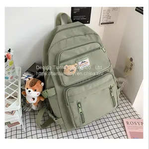 High Capacity Backpack New Korean Nylon Cloth Backpack Fashion Trend Junior High School Students Schoolbag Backpack thumbnail-2