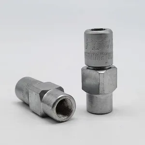 Hand Galvanized Four-claw Hose Coupling 1/8 Bsp Grease Coupler thumbnail-1