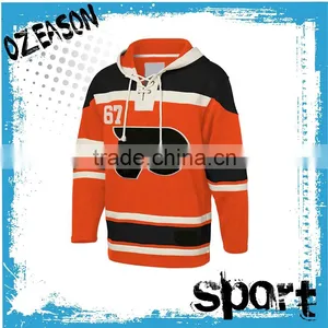 OEM Custom Fashion Blue Ice Hockey Jersey Design thumbnail-6