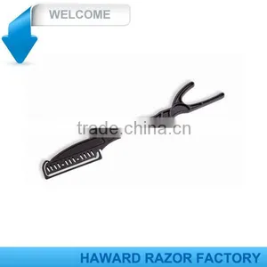 D120 Single Blade With Plastic Handle Barber Razor thumbnail-1
