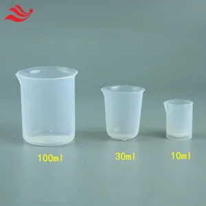 Chemical Resistance Supplies Beaker Laboratory FEP 10ml Thicken Beaker thumbnail-1