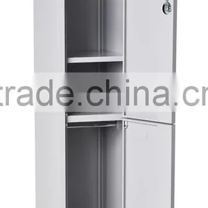 2 Door Knock Down Steel Wardrobe Storage School Lockers thumbnail-3