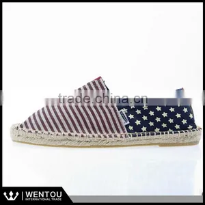 Wholesale Casual Two-tone Polka Dot Slip On Canvas Espadrille thumbnail-4