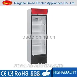 Transparent Glass Door Upright Fridge, Upright Refrigerated Showcase Quality Choice thumbnail-1