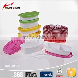 Hot Sale Kids PP Plastic 2 Layers Lunch Box(530+320ml) thumbnail-2