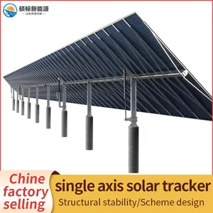 Made in China Single Axis Solar Sun Tracker Solar Tracking Systems With Slew Drive thumbnail-1