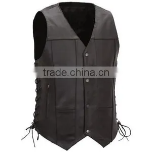 Leather Vest With Braids and Laces thumbnail-1