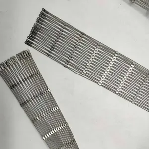 Industrial Stainless Steel Wire Rope Mesh Customized Mesh Size Corrosion Resistant thumbnail-4