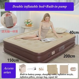 Camping Inflatable Cushion PVC Inflatable Bed Folding Bed thumbnail-4