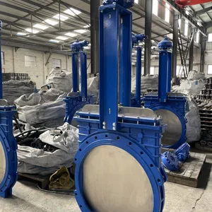 DIN PN16 Flanged Knife Gate Valve Sluice Gate DN 200 thumbnail-3