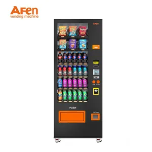 AFEN US Local Stock 24 Hours Fully Automatic AI Smart Refrigerated 510L Snack Cooler Drinks Beverage Vending Machine Credit Card thumbnail-2