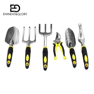 Wholesale Garden Tools Set With Metal Trowel Rake Fork Pruning Shear Gloves Twist Tie and Plant Labels thumbnail-4