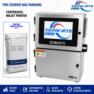 CIJ Inkjet Printer for Poly Mailer Shipping Bags Date Batch Tracking Code Printing thumbnail-1
