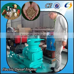China Leading Animal Feed Pellets Machine Manufacturer Allance Diesel Engine Feed Pellet Extrusion Machine 50-1000kg/h thumbnail-1