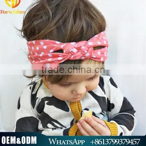 Hot Sale 2016 European Designs Children Knitted Cross Hair Bands Baby Girl Headbands thumbnail-1