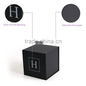 Black Cardboard Paper Box Packaging, Foldable Carton Box Packaging Full Color Gift Box thumbnail-6