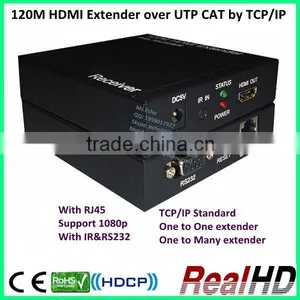 2016 China Best Selling 3D 120m HDMI Extender Over Cat5e/6 thumbnail-1