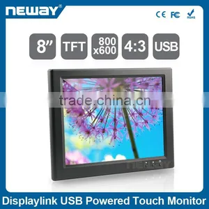 8 Inch Widescreen With WIFI USB Power Touch Screen Lcd Monitor thumbnail-1
