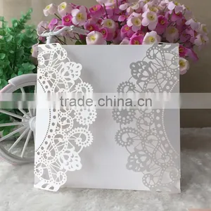 Laser Cut Pearl Paper Card Bar Mitzvah Card Greeting Card Qj-38 thumbnail-1