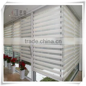 Motorized/Electric/Auto/Chain Day And Night Double Layer Zebra Blinds thumbnail-1