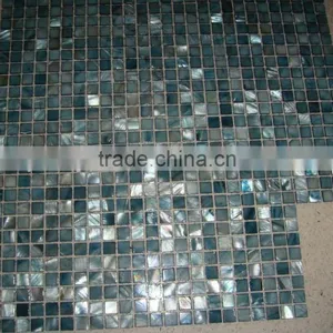 Elegant Dark Blue Shell Mother of Pearl Mosaic thumbnail-1