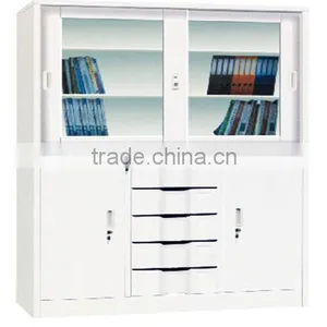 Modern Library Bookcase Wicker Metal Bookcase thumbnail-2