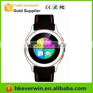 Leather Watch Band 500W Camera Bluetooth / GPS / WIFI 3G GSM Waterproof Android Smart Watch Phone thumbnail-1