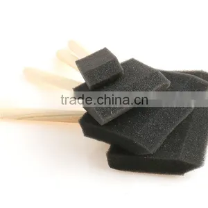 4pcs High Quality Plastic Handle DIY Foam Brush For Kids thumbnail-4