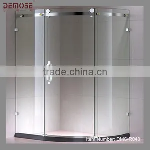 Bs6206 Bathtub Frameless Glass Shower Screen thumbnail-1