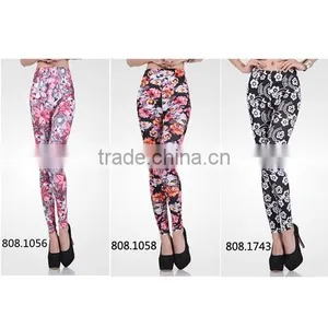Milk Silk Christmas Leggings, Yoga Leggings, Pattern Leggings, Milk Silk Leggings at Stock thumbnail-3