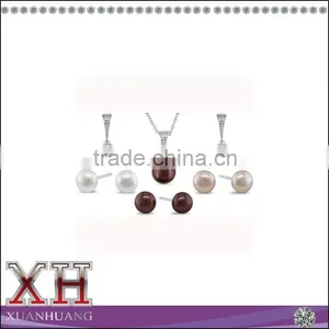 Fancy Pearl Jewelry Sets Necklace and Earrings Pearl Set Designs thumbnail-1