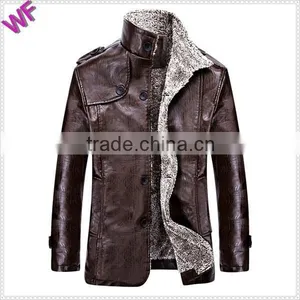 Custom Made Unique Logo Hight Quality Man Leather Jacket thumbnail-3