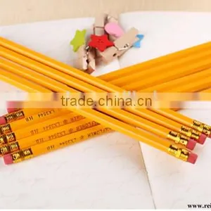 7" Black Lead Hexgonal HB Yellow Pencil thumbnail-4