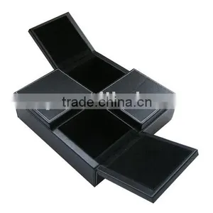 Elegant Black Leather Office Valet thumbnail-1