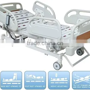 China Manufacture Emergency ICU Bed Adjustable Hospital Electric Bed thumbnail-1