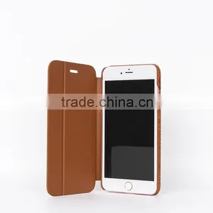 Slim Leather Cover for 6S With Edge Oil, Oil Case With Logo thumbnail-1