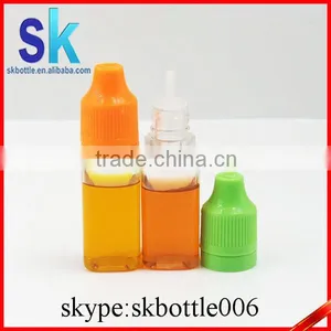 10ml Square Clear PET Plastic Bottle Child Tamperproof Cap With Press in Tip thumbnail-2