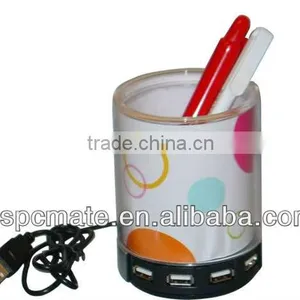 2013 Popular Pen Holder With USB Hub Mini Speaker thumbnail-1