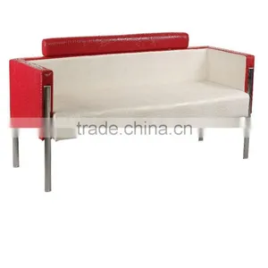 2015 High Quality PVC/PU Leather Salon Waiting Chair for Sale thumbnail-1